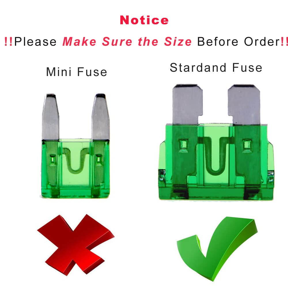 (55 Pcs) 30 Amp Standard Blade Fuse, 30A Automotive Fuse for Car Truck