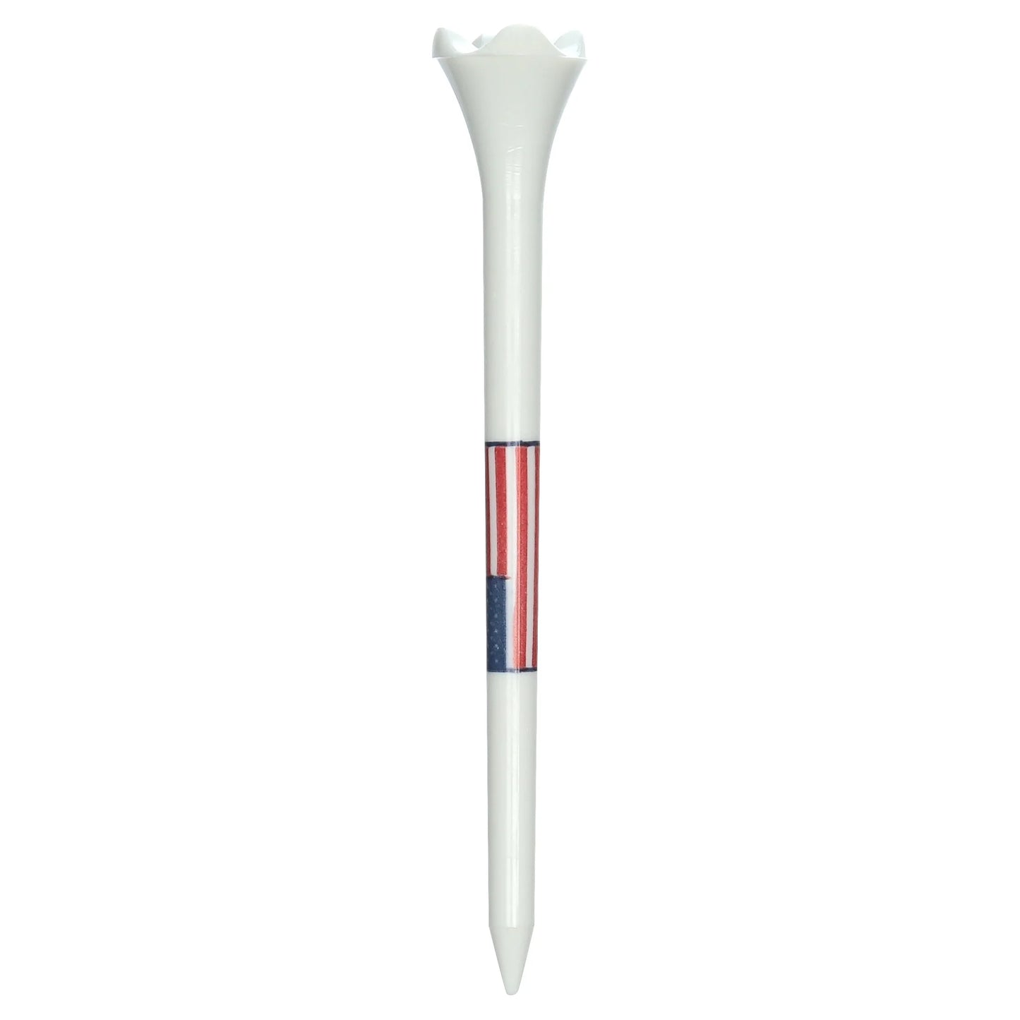 Pride Performance Flag Plastic Golf Tees – Low-Resistance Head, 3.25" Durable Plastic for Golfing, Enhanced Stability, 25 Count