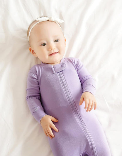 Preemie Infant Boys Girls Footie Pajama Footed Onepiece Solid Modal Sleep and Play Pajamas 0-2T