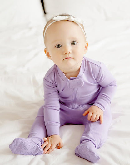 Preemie Infant Boys Girls Footie Pajama Footed Onepiece Solid Modal Sleep and Play Pajamas 0-2T